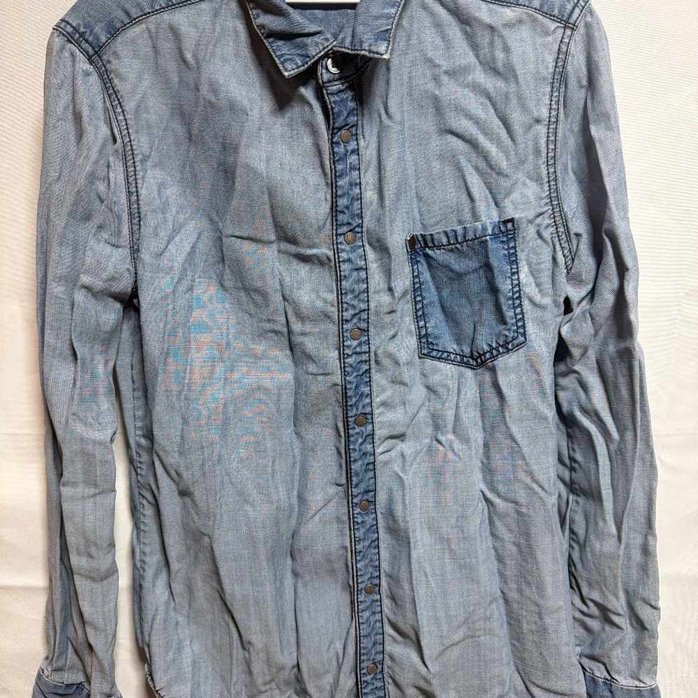7 for all Mankind denim casual shirt